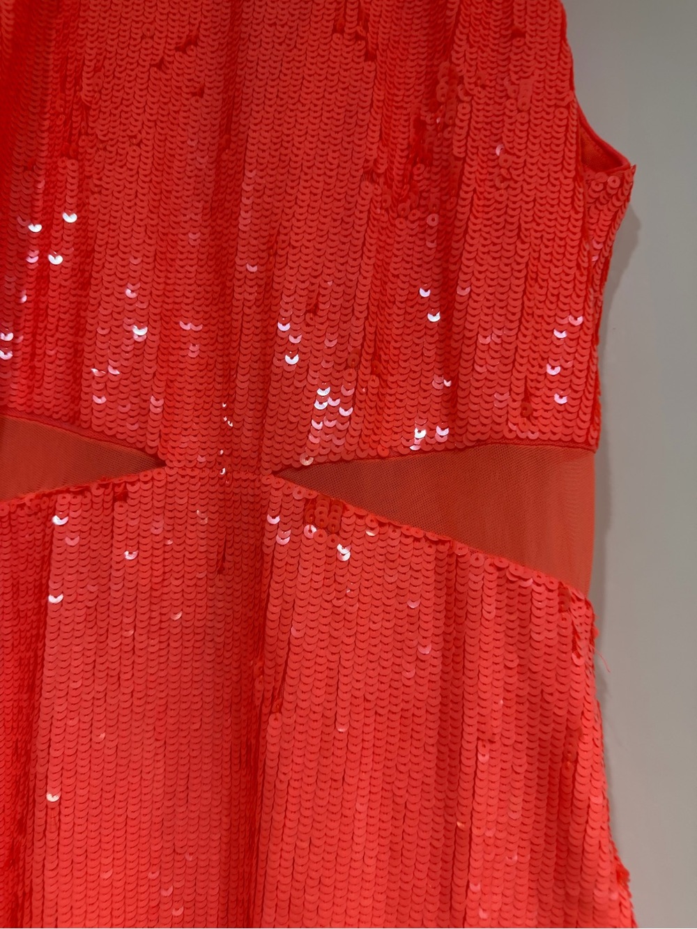 Alice + Olivia Cara Sequin Mesh Cut Out Mini Dress - Picture 4 of 8